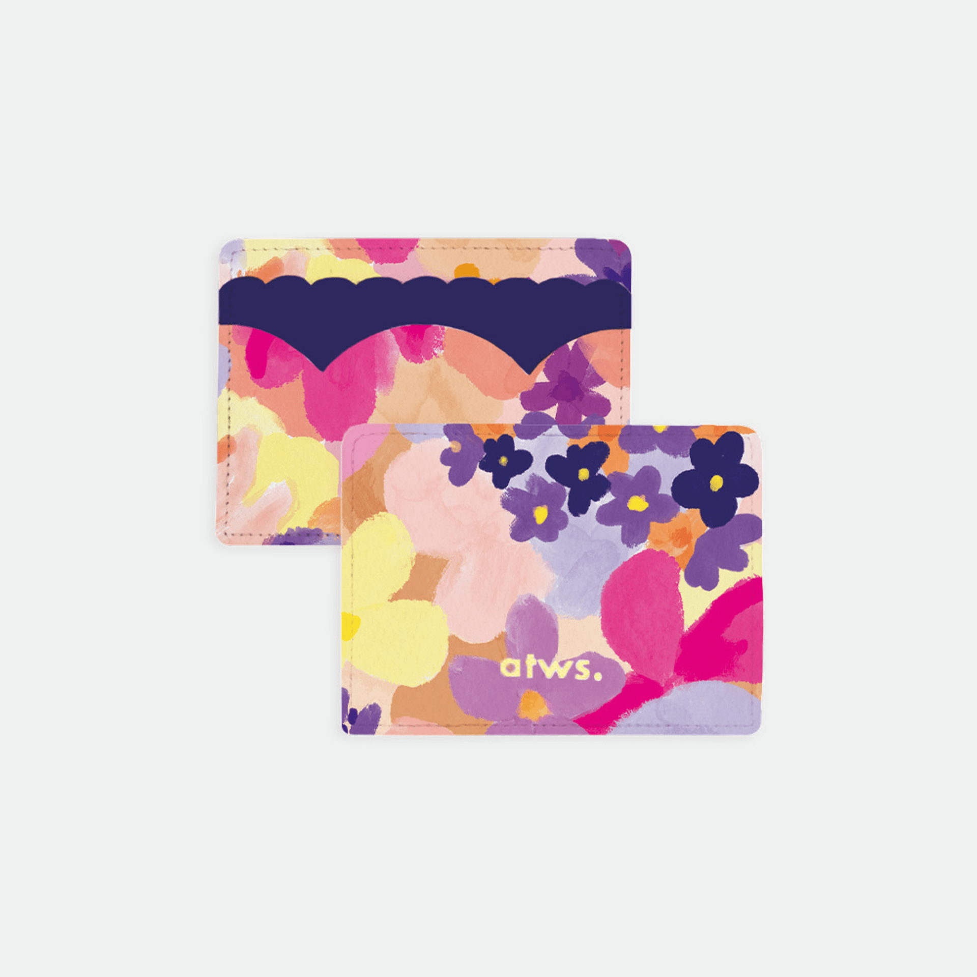 All The Way To Say Bags Card Holder -Flower Garden