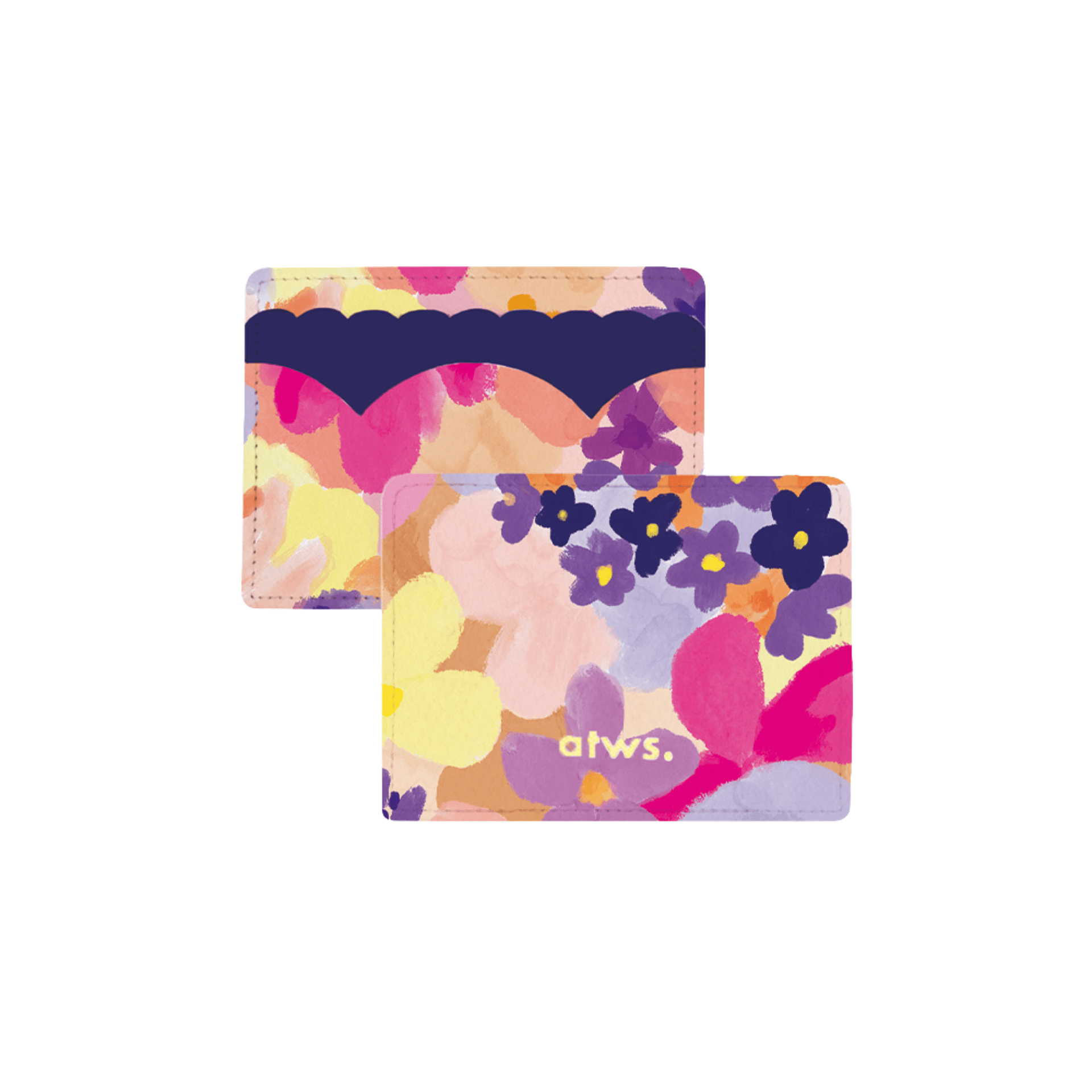 All The Way To Say Bags Card Holder -Flower Garden