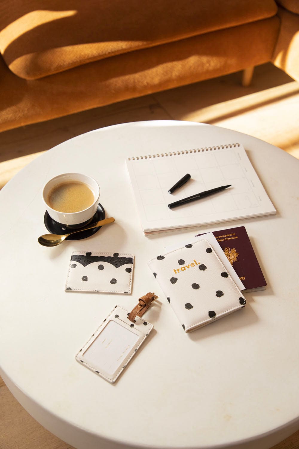 All The Way To Say Bags Card Holder - Painted Dots