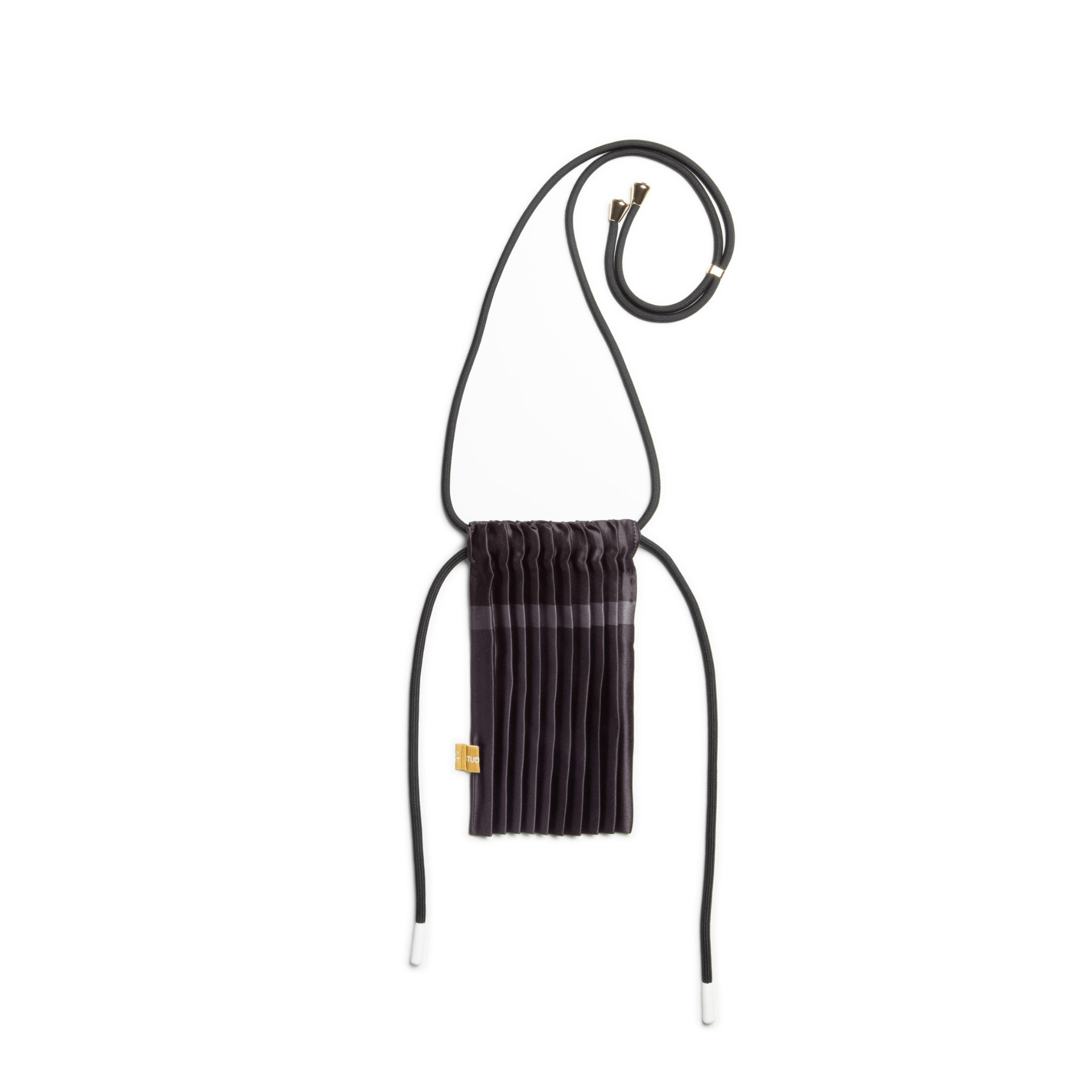 Multitudes Bags Mini bag plissettata in raso Ruby