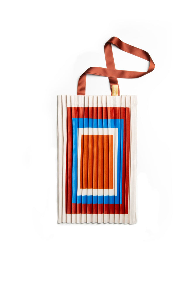 Multitudes Bags Tote bag plissettata in raso Cervo