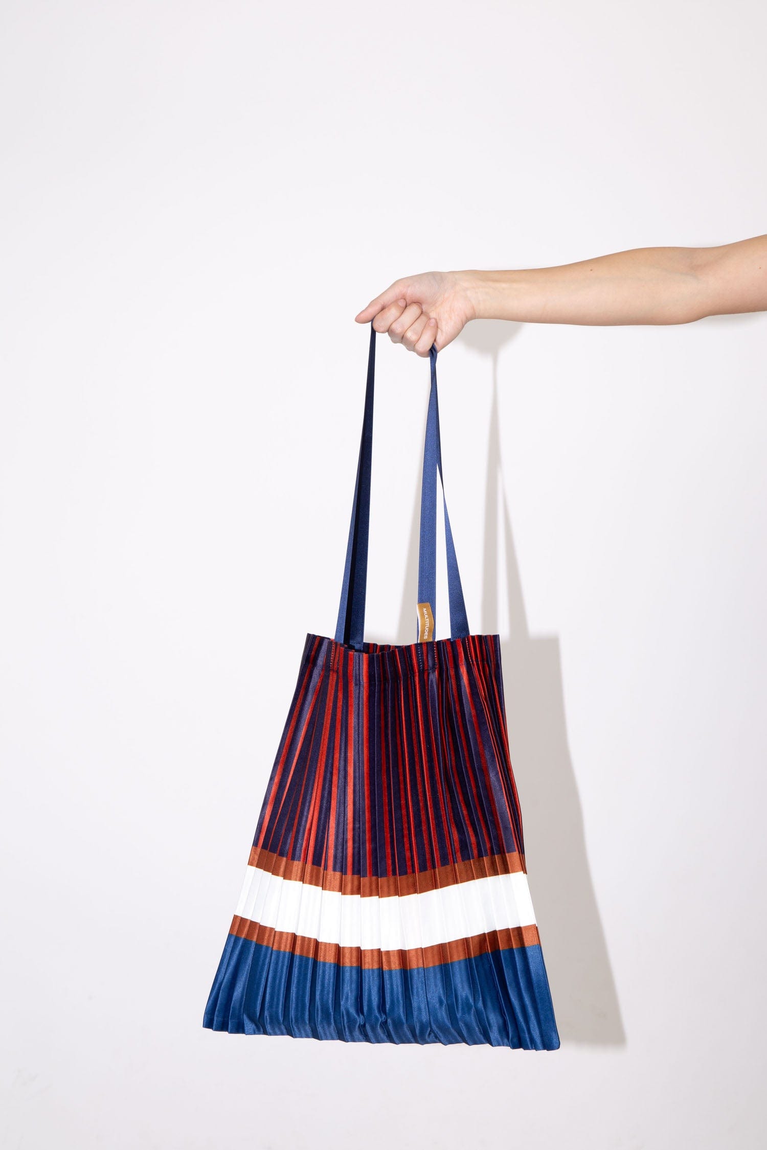 Multitudes Bags Tote bag plissettata in raso Chiavari