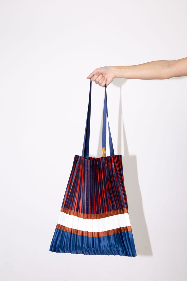 Multitudes Bags Tote bag plissettata in raso Chiavari