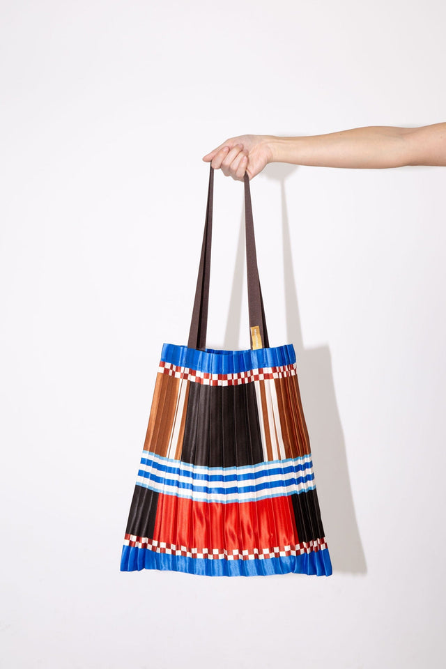 Multitudes Bags Tote bag plissettata in raso Maddalena
