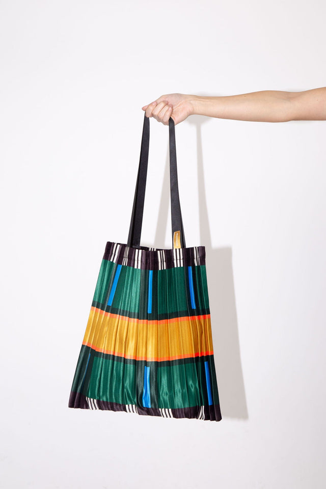 Multitudes Bags Tote bag plissettata in raso Orosei