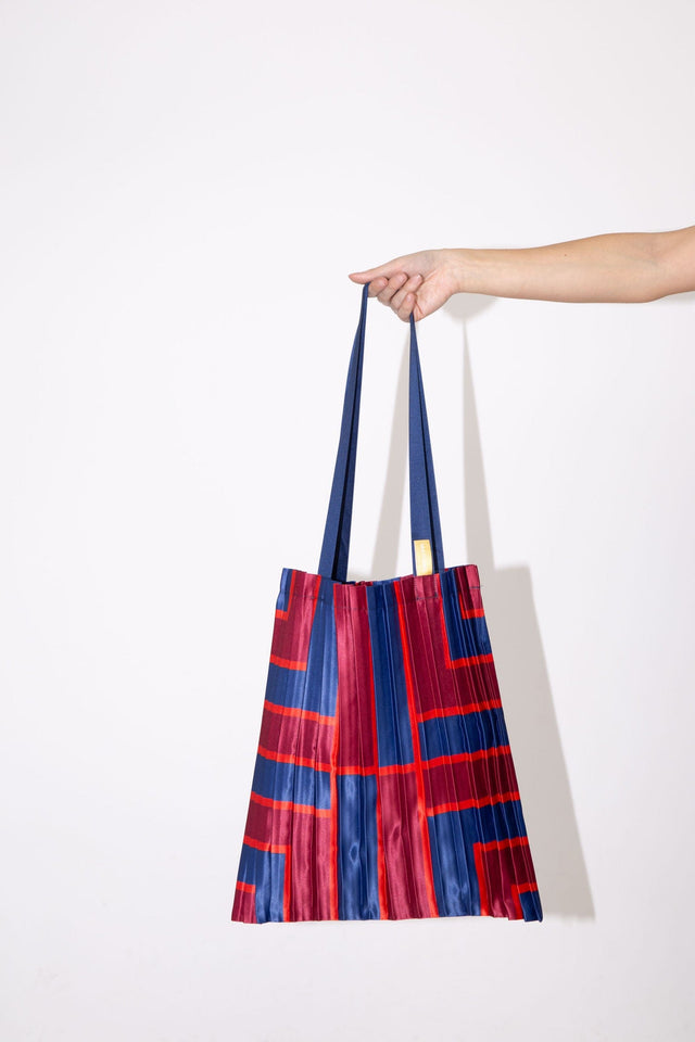 Multitudes Bags Tote bag plissettata in raso Stintino