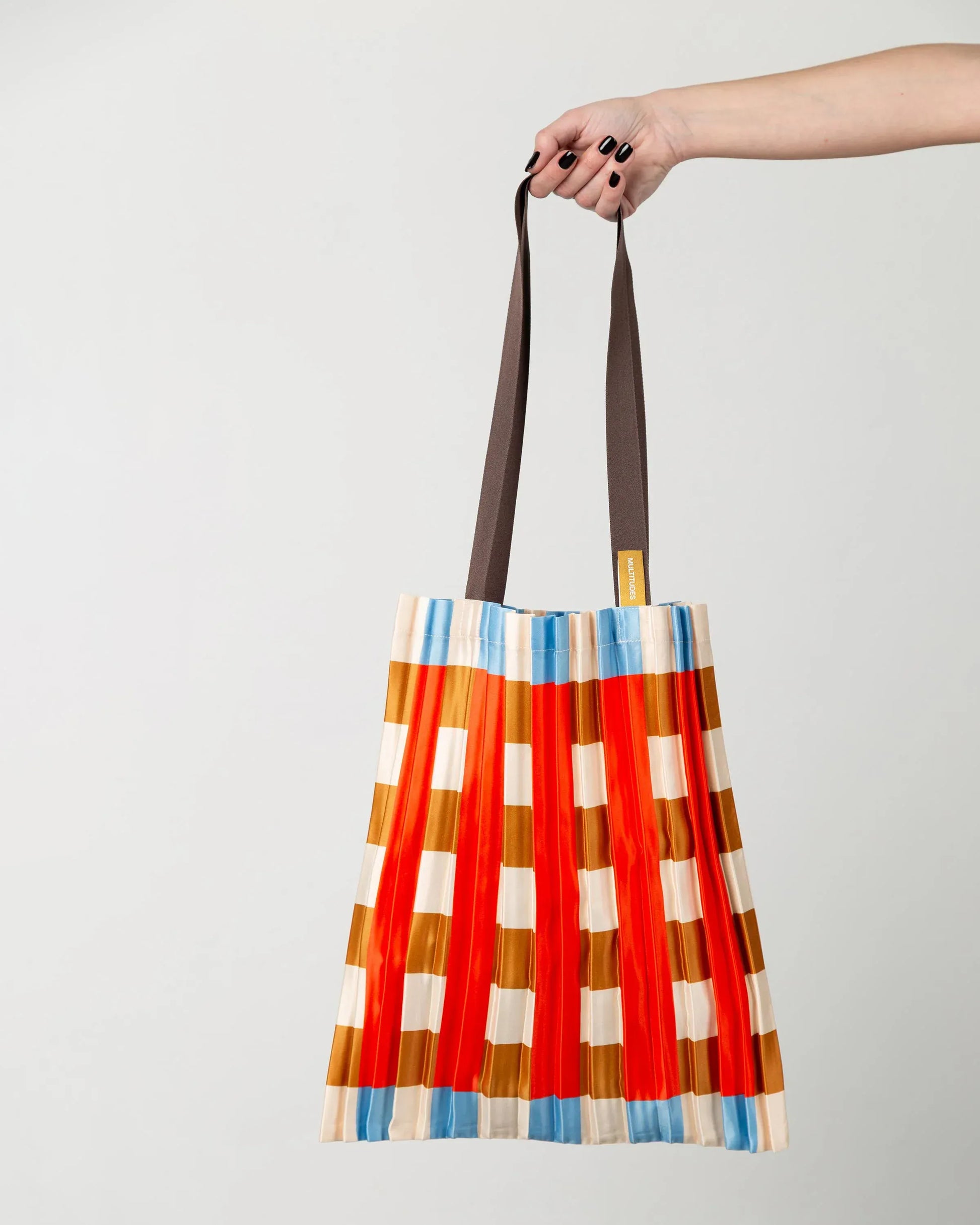 Multitudes Bags Tote bag plissettata - Marsala