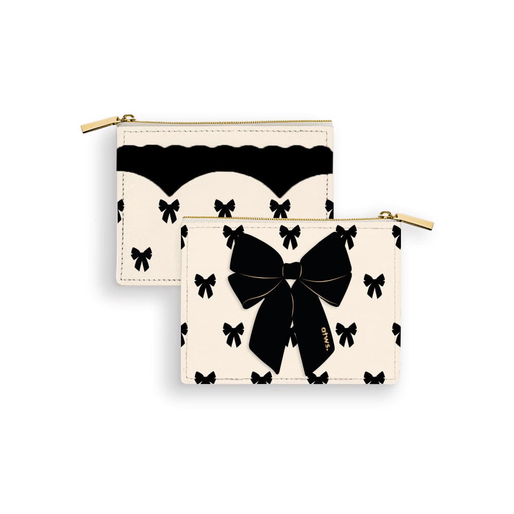 All The Way To Say Bags Wallet - Black Bow