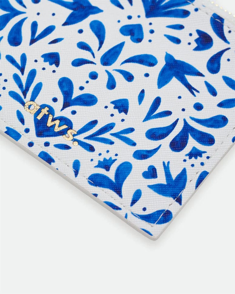 All The Way To Say Bags Wallet - Blue Swallows