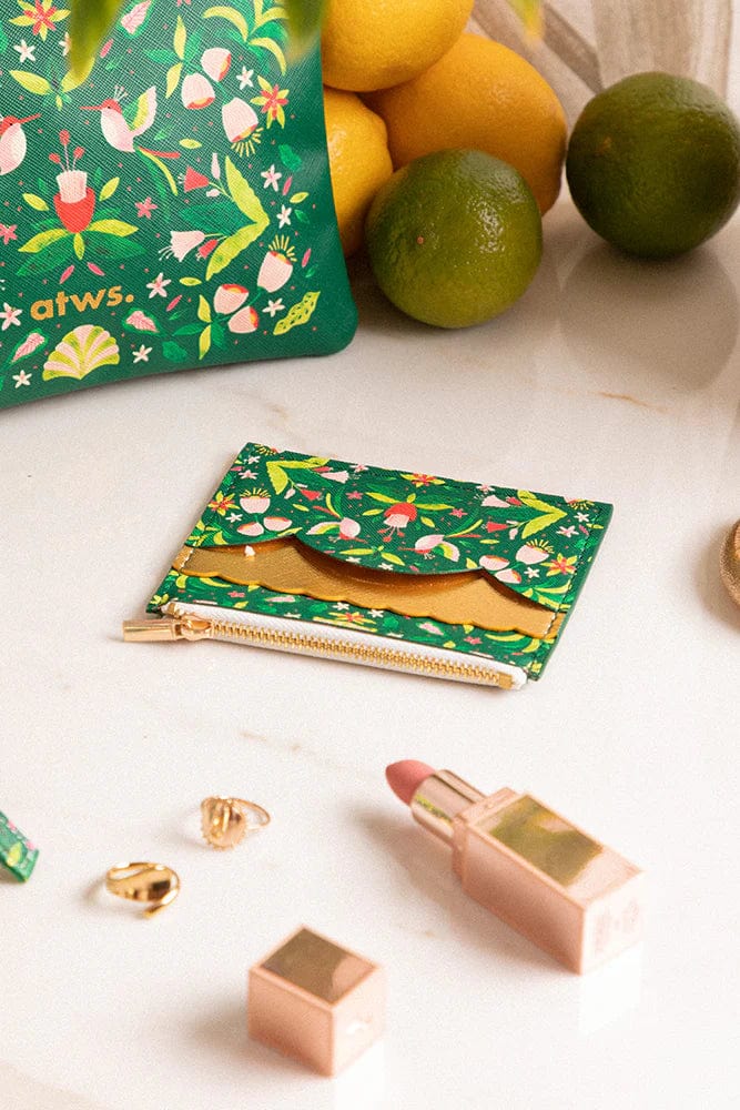 All The Way To Say Bags Wallet - Green Jungle