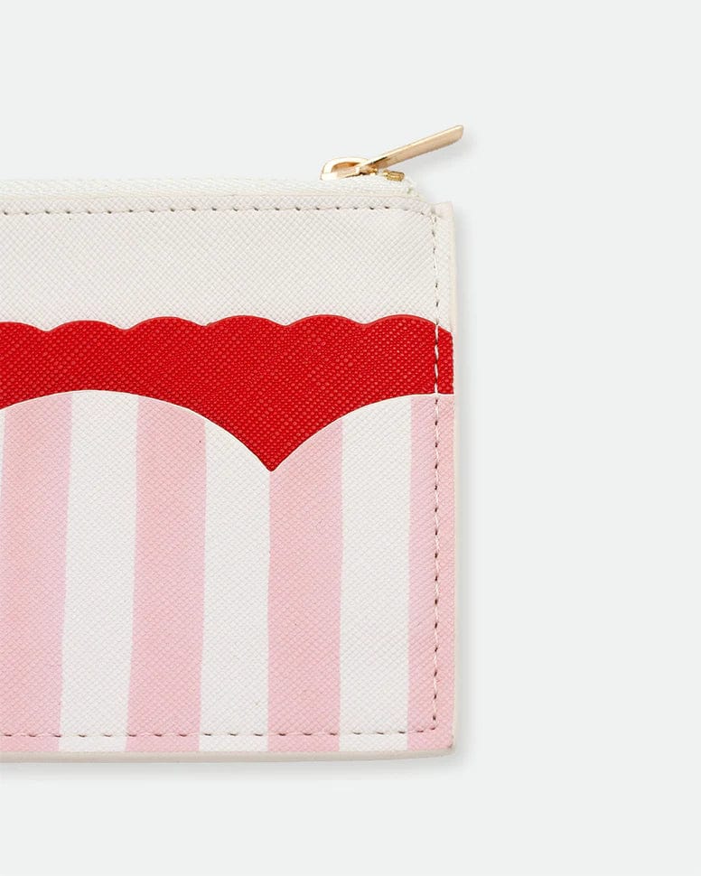 All The Way To Say Bags Wallet - Pink Stripes