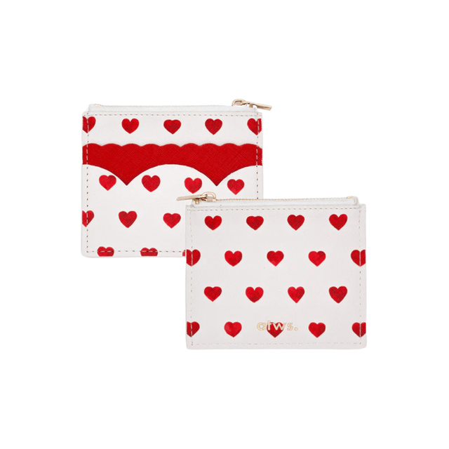 All The Way To Say Bags Wallet - Red Hearts