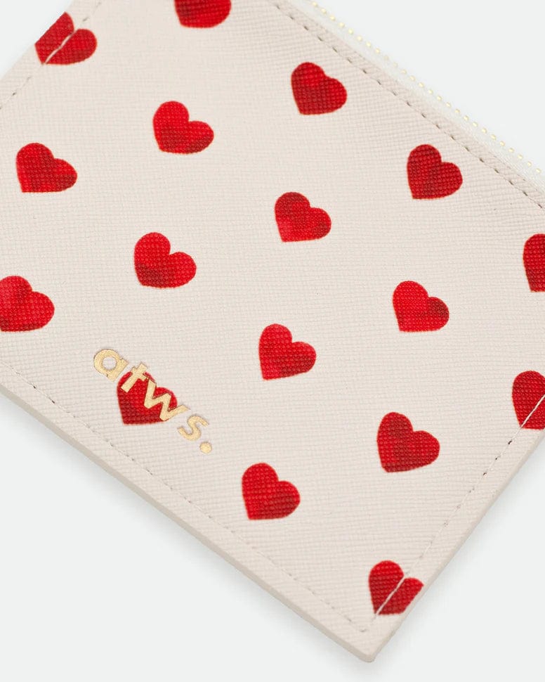 All The Way To Say Bags Wallet - Red Hearts