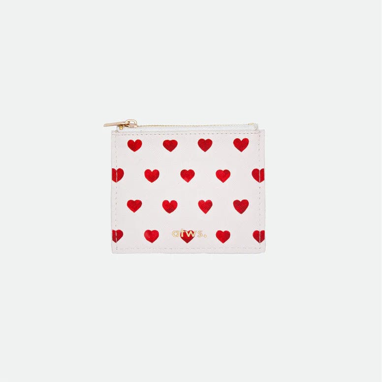 All The Way To Say Bags Wallet - Red Hearts