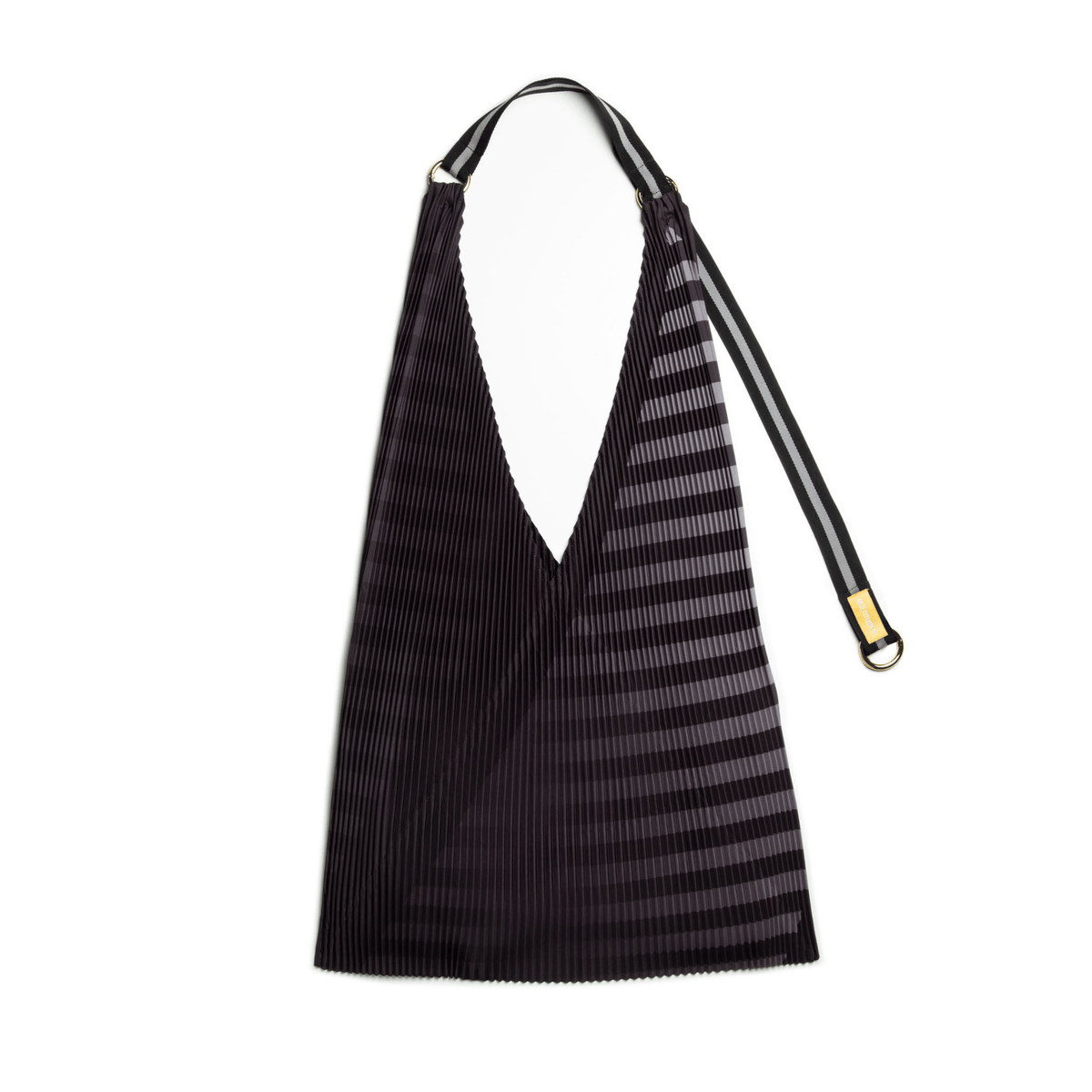 Reader Said Raso Claudia Black pleated satin Y bag – SayPaper