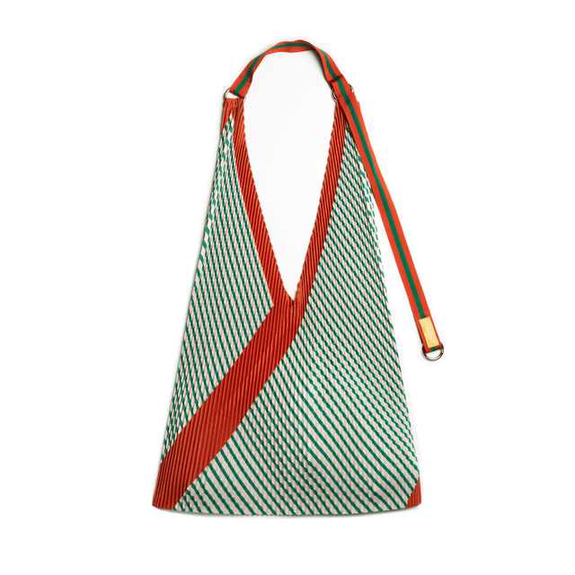 Multitudes Bags Y bag plissettata in raso Francesca