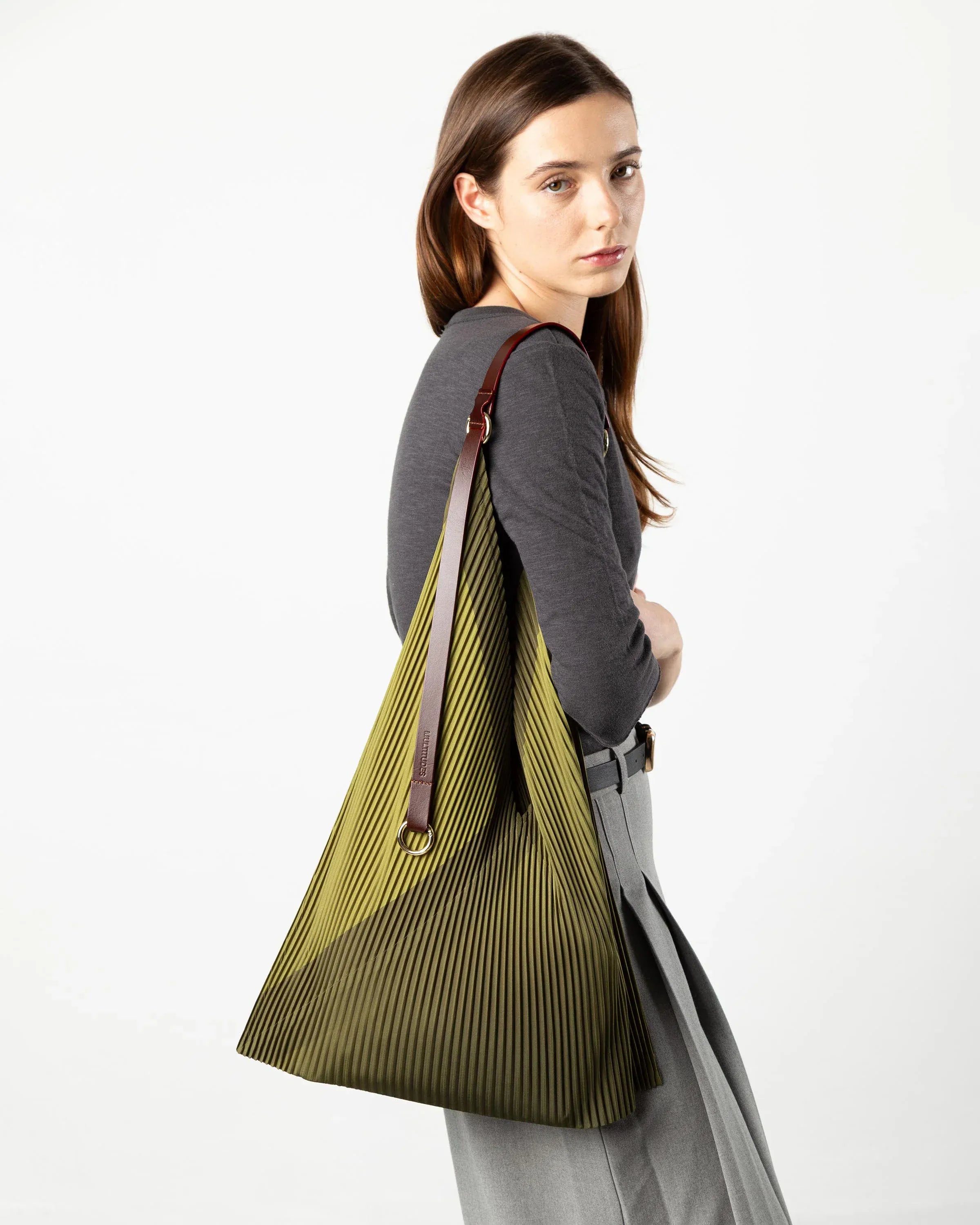 Multitudes Bags Y bag plissettata Leather - Audrey