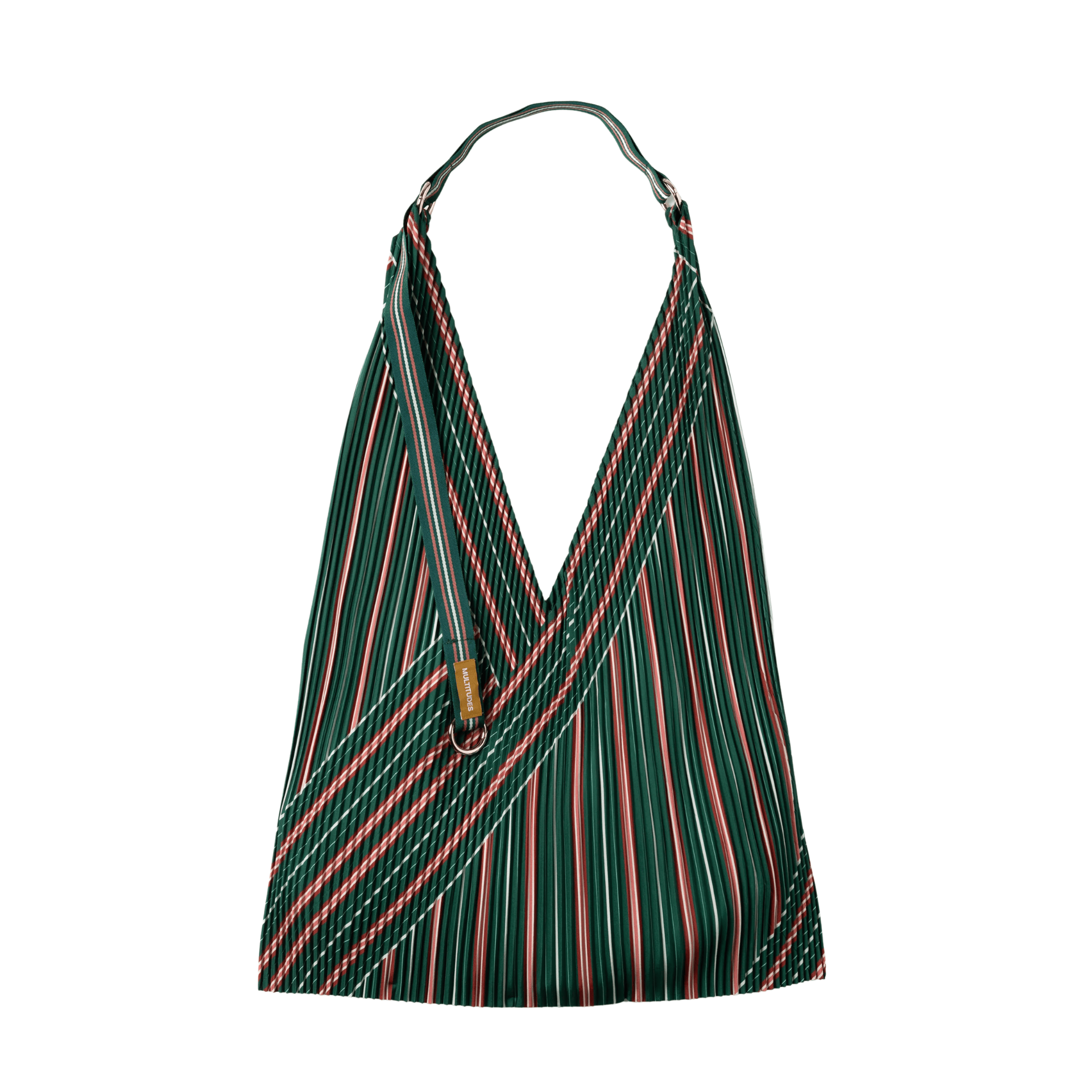 Multitudes Bags Y bag plissettata - Stella Green