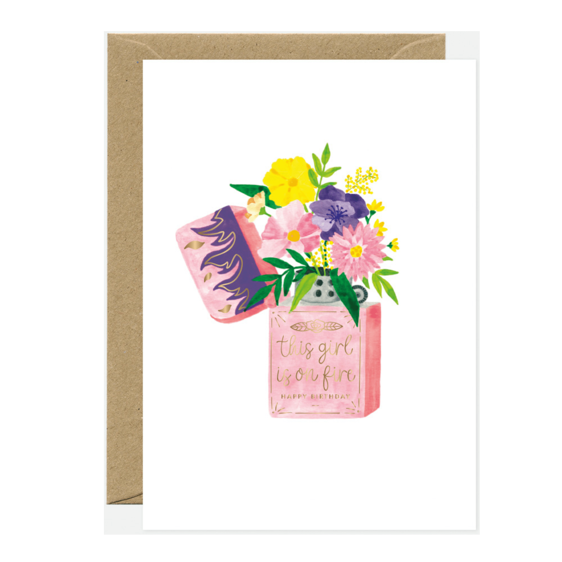 All The Way To Say Biglietto Biglietto Flower Lighter