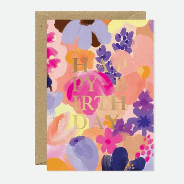All The Way To Say Biglietto Biglietto Happy Birthday Flower Garden