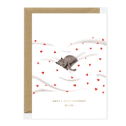 All The Way To Say Biglietto Biglietto Have a Cosy Birthday Cat