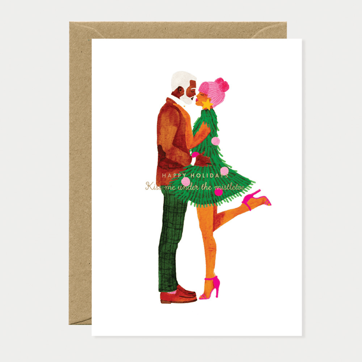 All The Way To Say Biglietto Biglietto Mistletoe Cute Lovers