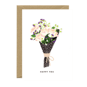 All The Way To Say Biglietto Biglietto Roses Bouquet
