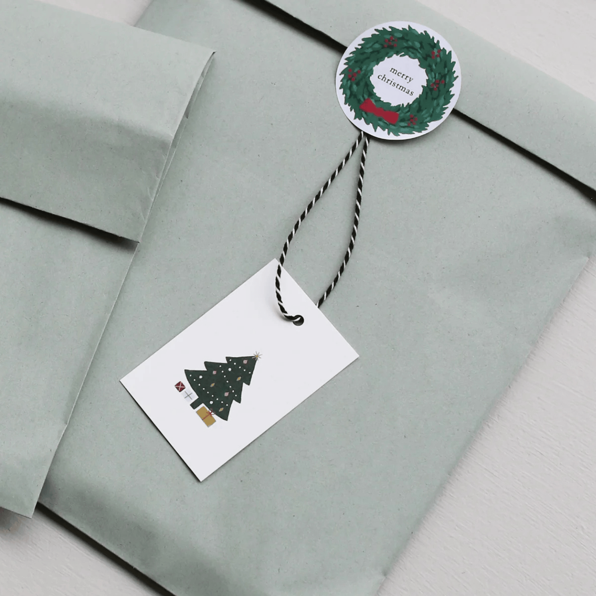 Kartotek Biglietto Christmas Gift Tag - Christmas Tree