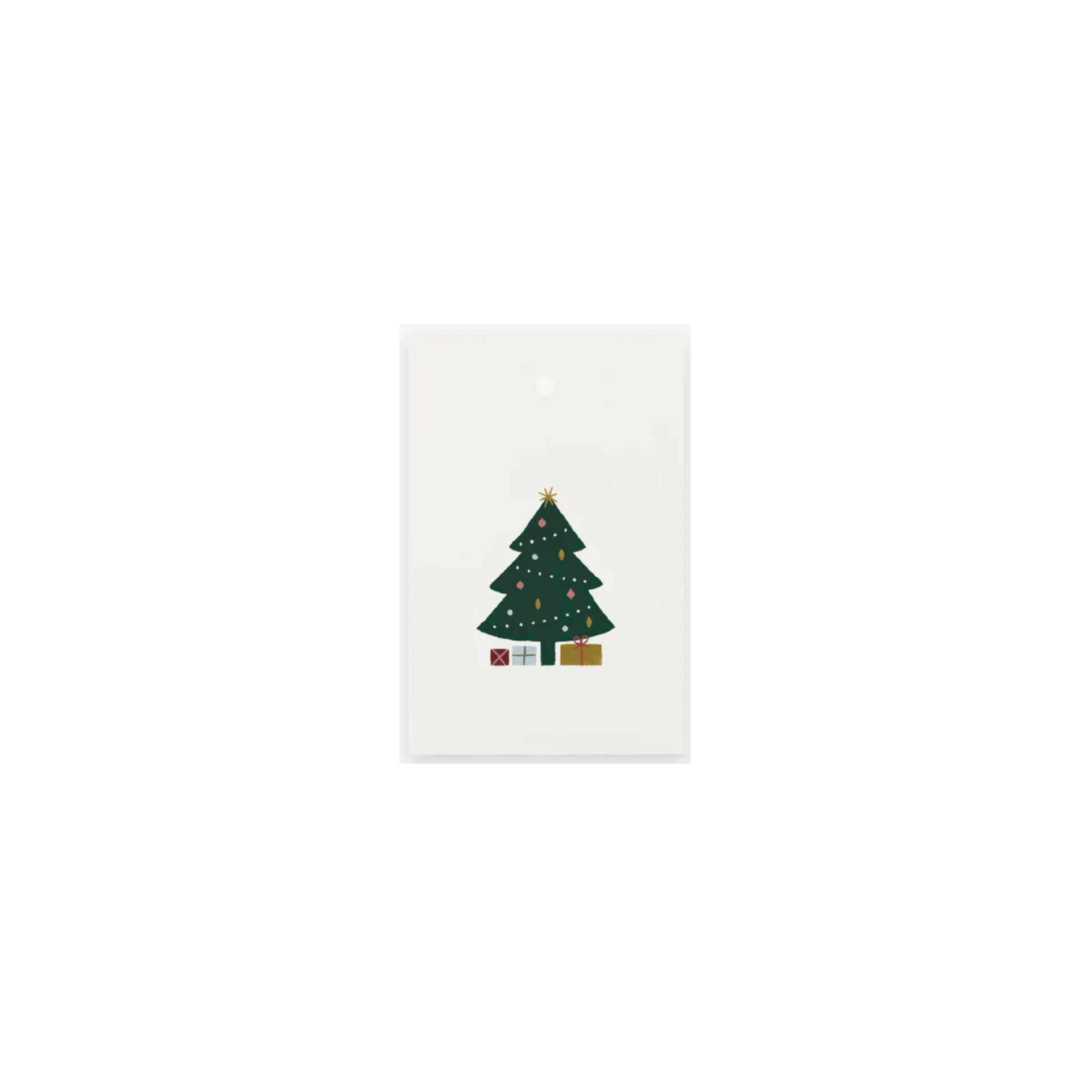 Kartotek Biglietto Christmas Gift Tag - Christmas Tree