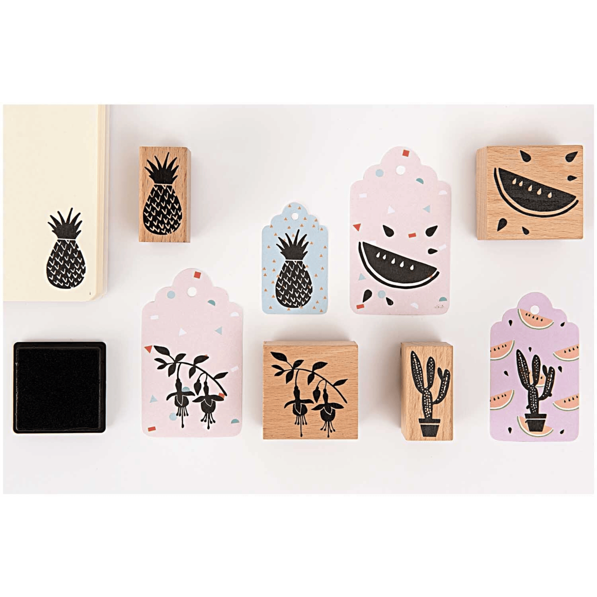 Rico Design Biglietto Gift tag Tropical Spring