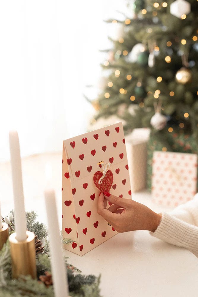 All The Way To Say Biglietto Gift Tags Red Hearts
