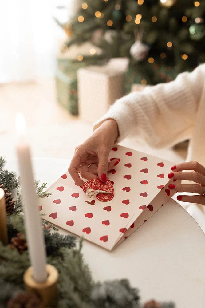 All The Way To Say Biglietto Gift Tags Red Hearts