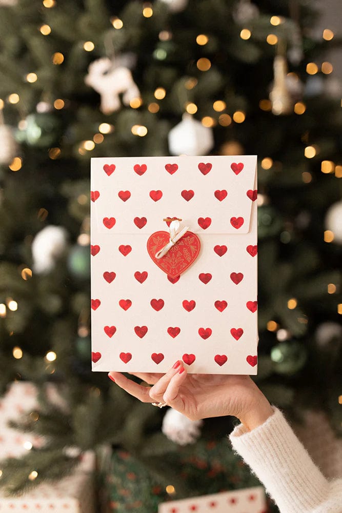 All The Way To Say Biglietto Gift Tags Red Hearts