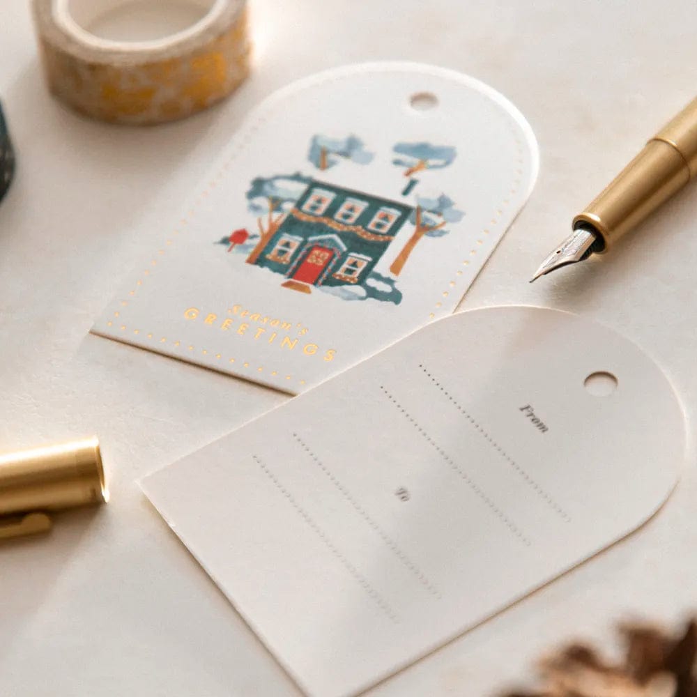 All The Way To Say Biglietto Gift Tags Snowy House