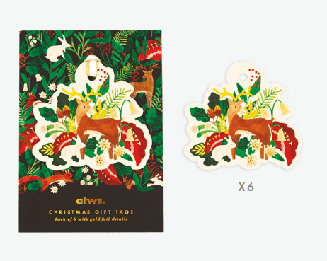 All The Way To Say Biglietto Gift Tags White Bunny