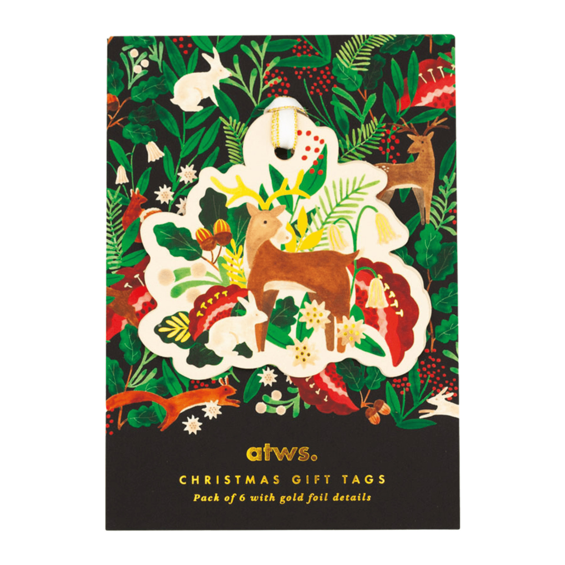 All The Way To Say Biglietto Gift Tags White Bunny