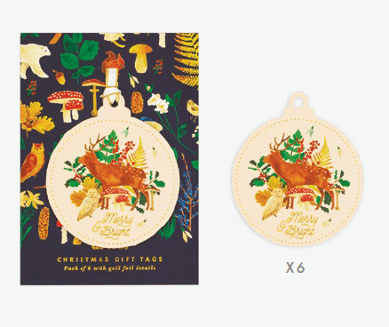 All The Way To Say Biglietto Gift Tags Winter Herbarium