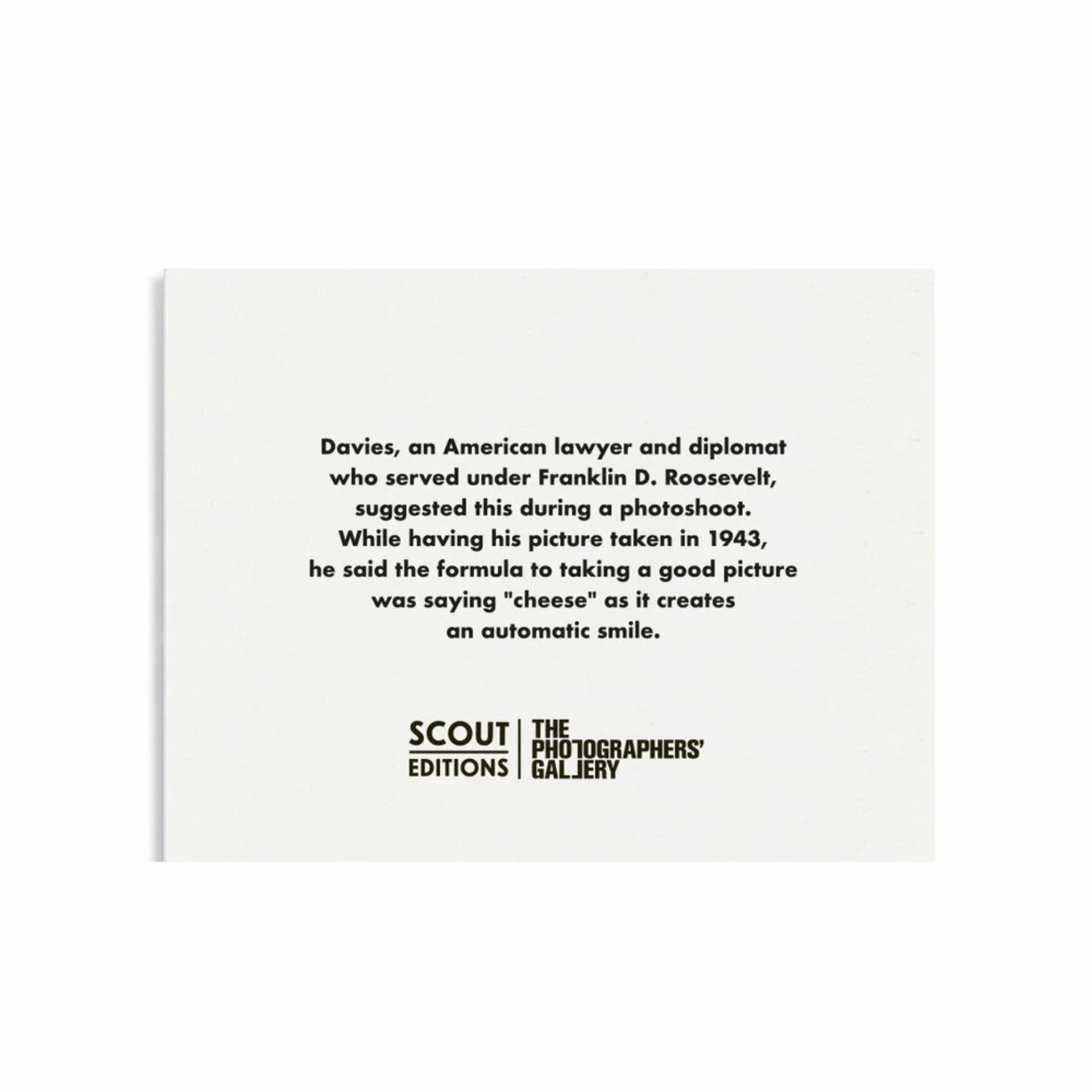 Scout Editions Biglietto Mini Card - Camera