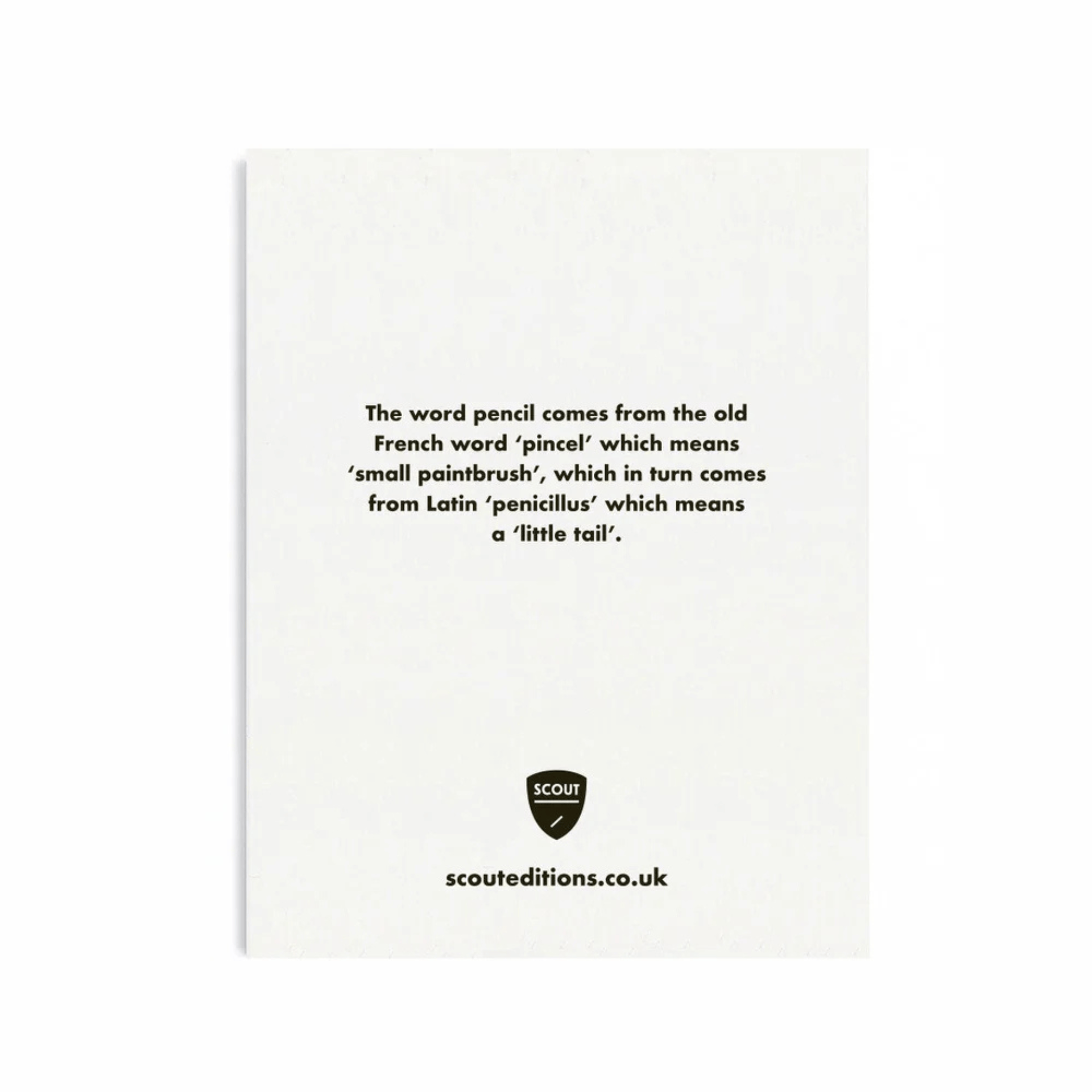 Scout Editions Biglietto Mini Card - Pencil