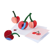 Studio Roof Biglietto Pop Out Card - Cherries