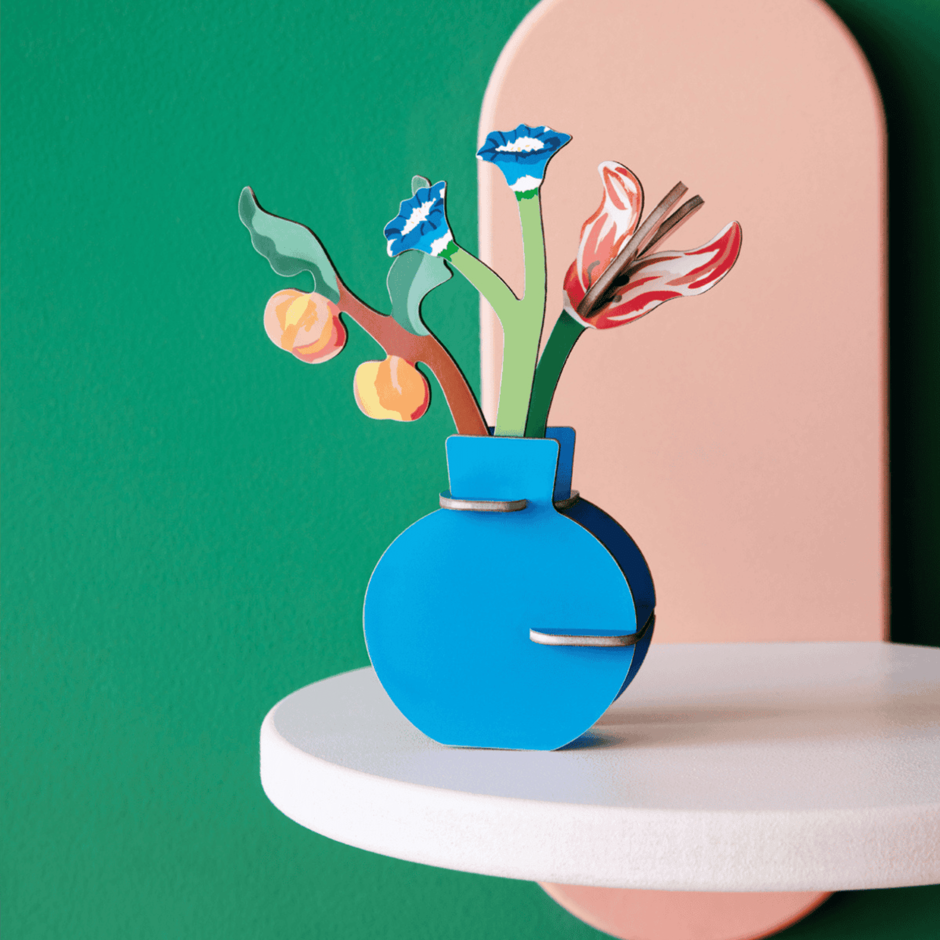 Studio Roof Biglietto Pop Out Card - Dutch Masters Bouquet