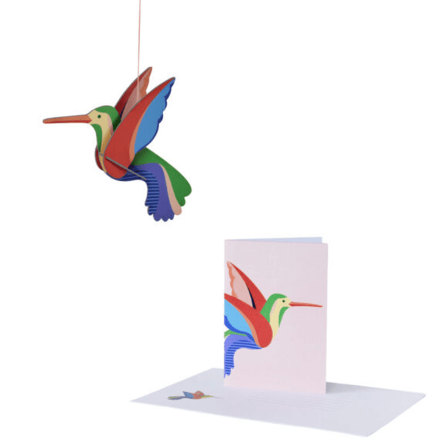 Studio Roof Biglietto Pop out Card - Hummingbird