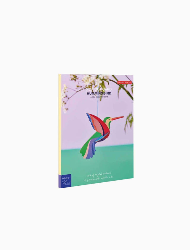 Studio Roof Biglietto Pop out Card - Hummingbird