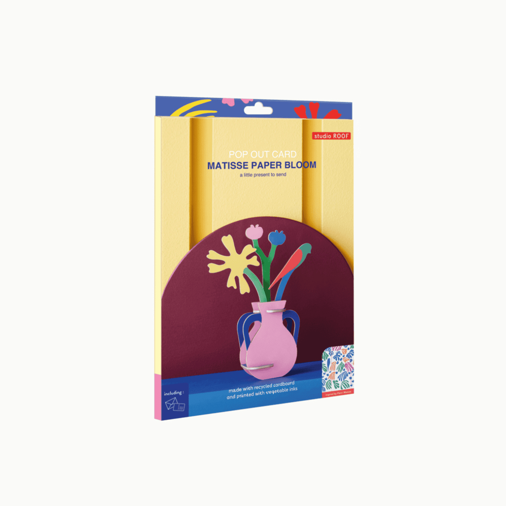 Studio Roof Biglietto Pop Out Card - Matisse Paper Bloom