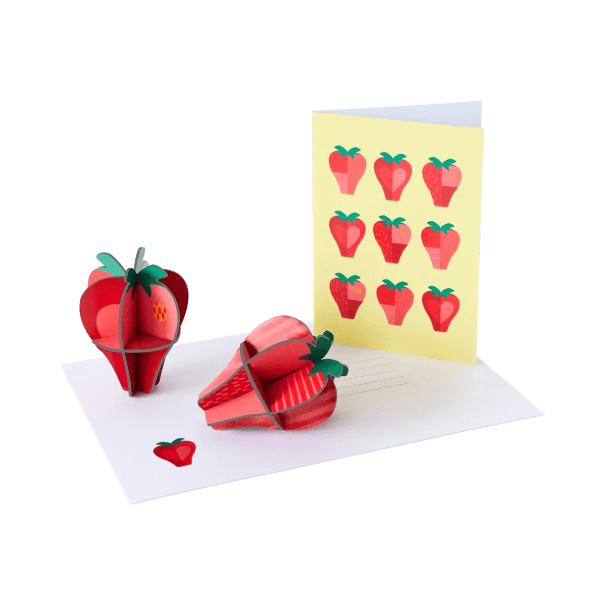 Studio Roof Biglietto Pop Out Card - Strawberries