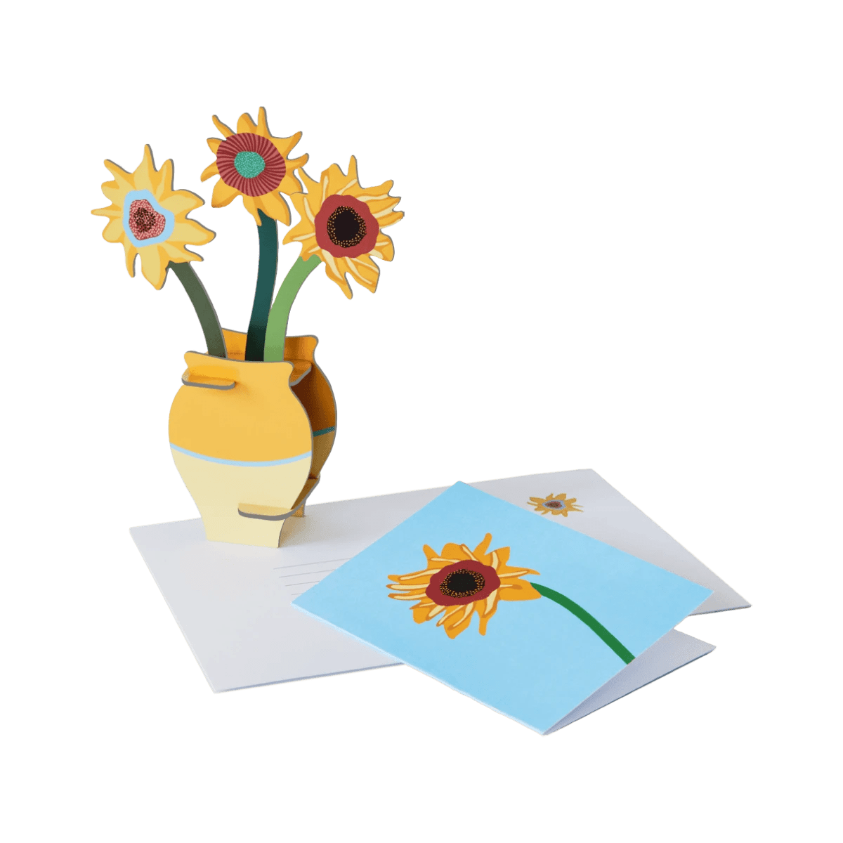 Studio Roof Biglietto Pop Out Card - Van Gogh Flowers