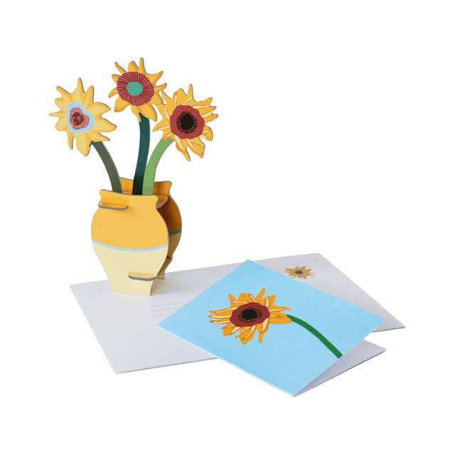 Studio Roof Biglietto Pop Out Card - Van Gogh Flowers