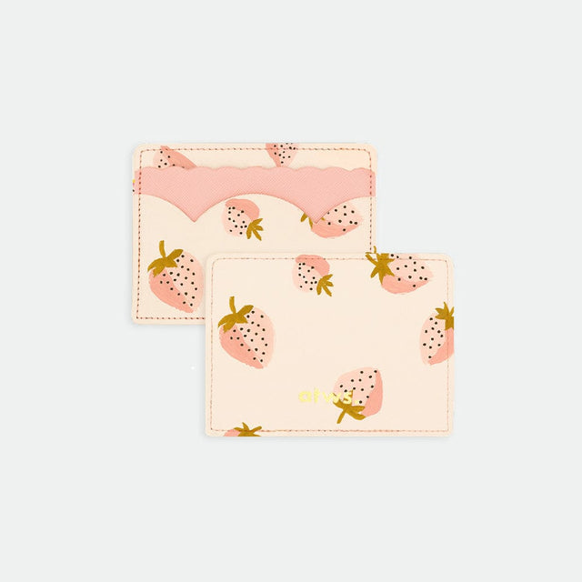 All The Way To Say Bijoux Card Holder - Strawberries