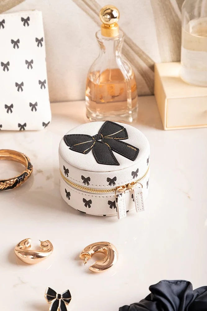 All The Way To Say Bijoux Jewelry Box - Black Bow
