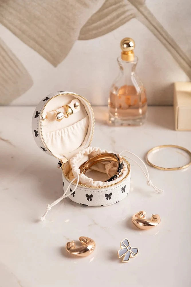 All The Way To Say Bijoux Jewelry Box - Black Bow